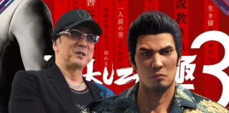 Takaya Kuroda dublando Kazuma Kiryu em Like a Dragon: Kiwami 3.