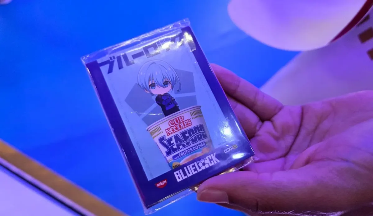 cup noodles nissin bluelock card exlusivo brindes ccxp25