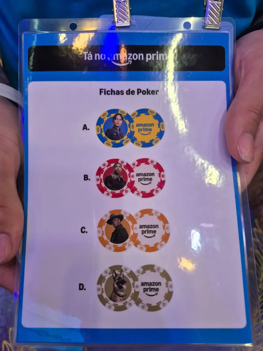 fallout prime video ficha poker brindes ccxp 25