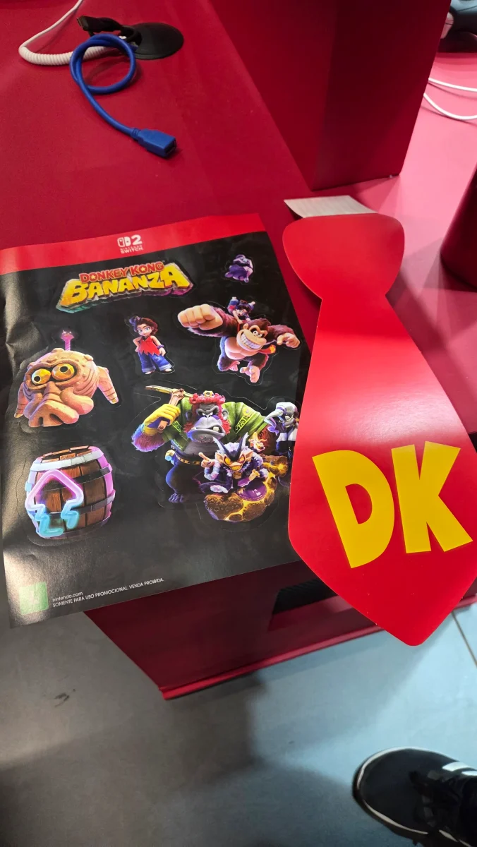 gravata donkey kong dk nintendo brinde ccxp25