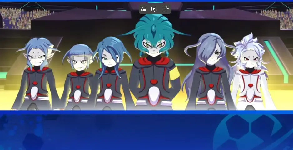 Inazuma Eleven Victory Road; DLC Galaxy & LBX personagens da expansão trazendo novos desafios.