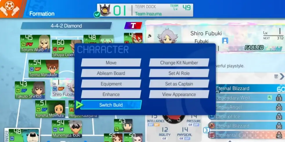 inazuma eleven victory to road dlc galaxy lbx tatica