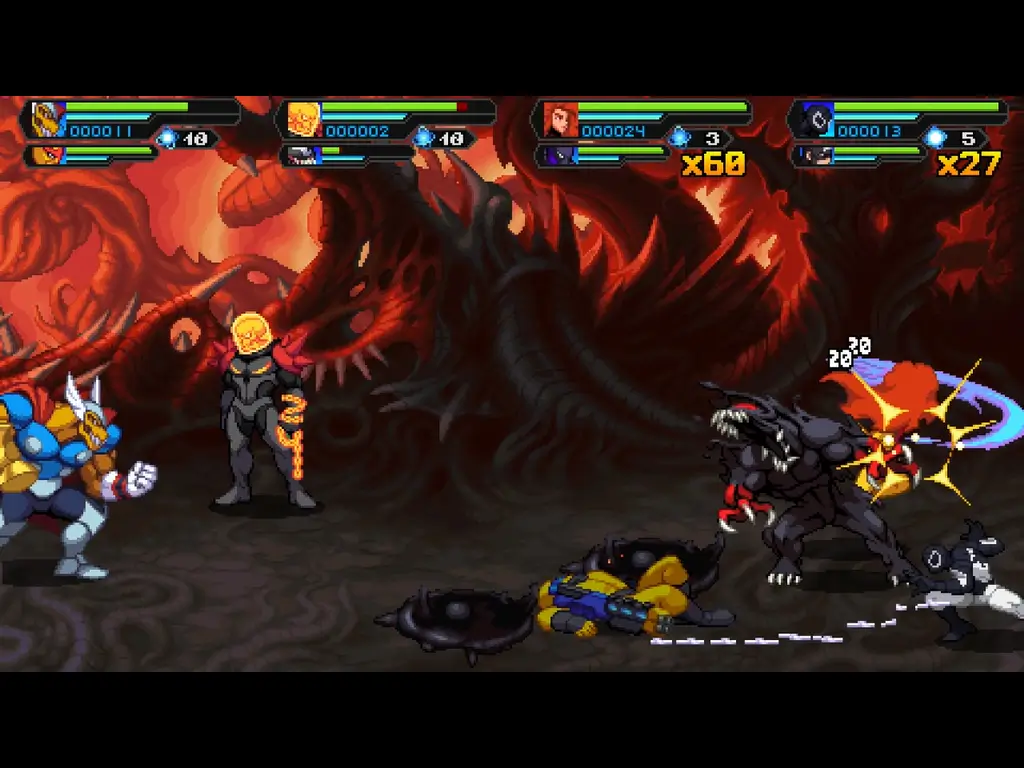 MARVEL Cosmic Invasion: embate dos personagens.