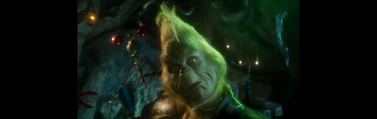 O Grinch de 2000, interpretado pelo ator Jim Carrey