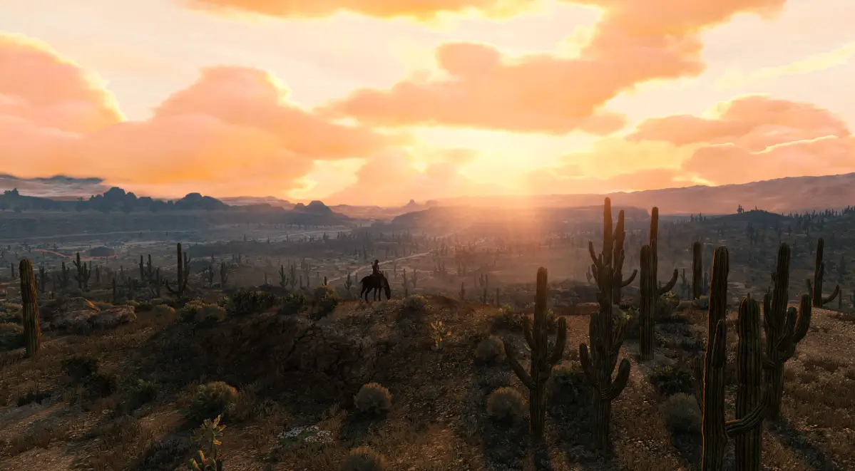 Red Dead Redemption 2 paisagem do jogo na nova atualização