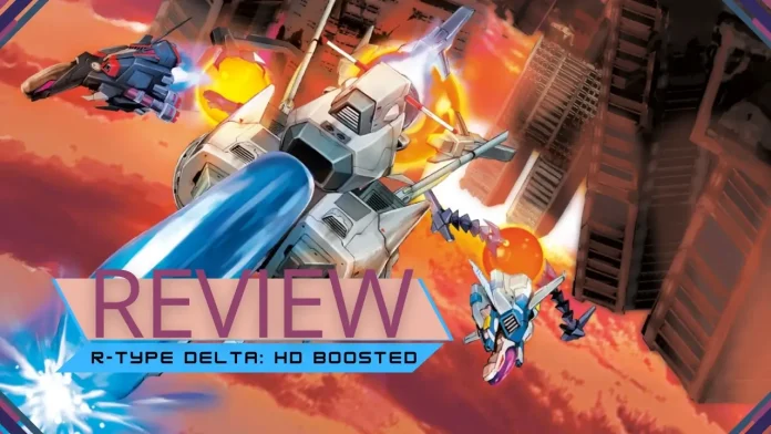 R-Type Delta: HD Boosted em ação com nave enfrentando inimigos em cenário futurista do shoot ’em up clássico