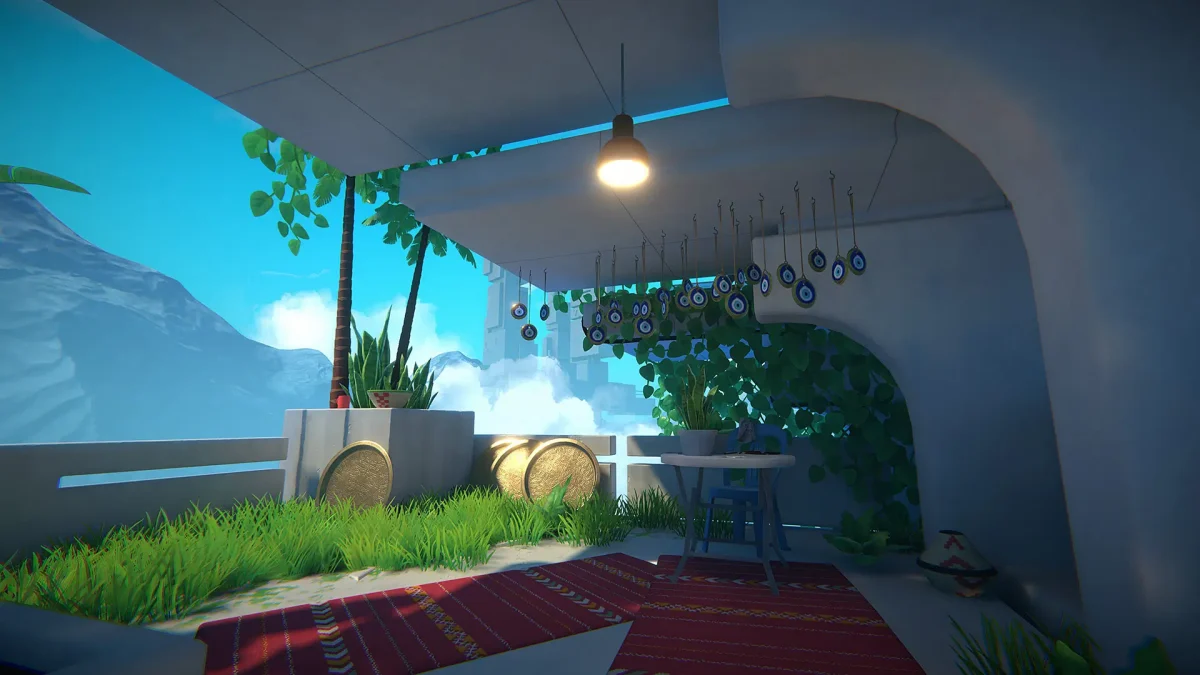 Viewfinder cenário exótico