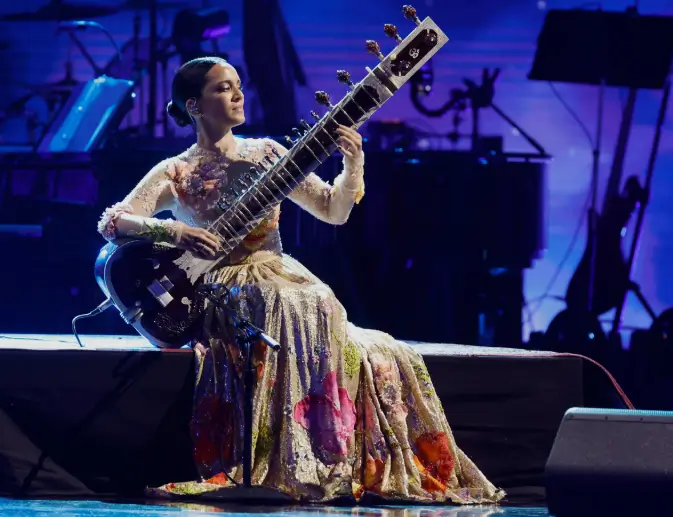 Anoushka Shankar em apresentação de gala