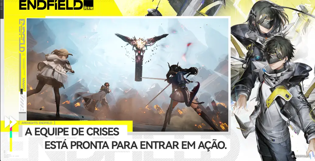 Arknights: Endfield – equipe na jornada dos jogadores