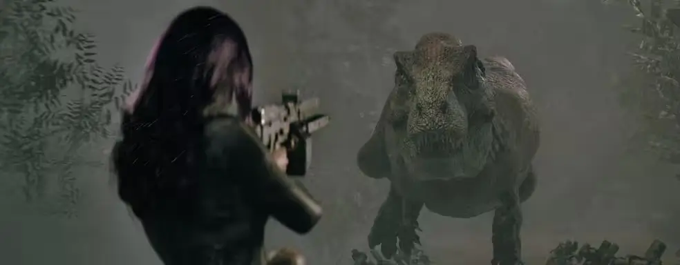 CODE VIOLET  lutando c contra um T-REX