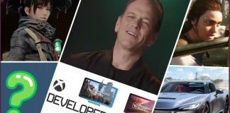 Imagem promocional do Developer_Direct com Fable, Forza Horizon 6 e Beast of Reincarnation