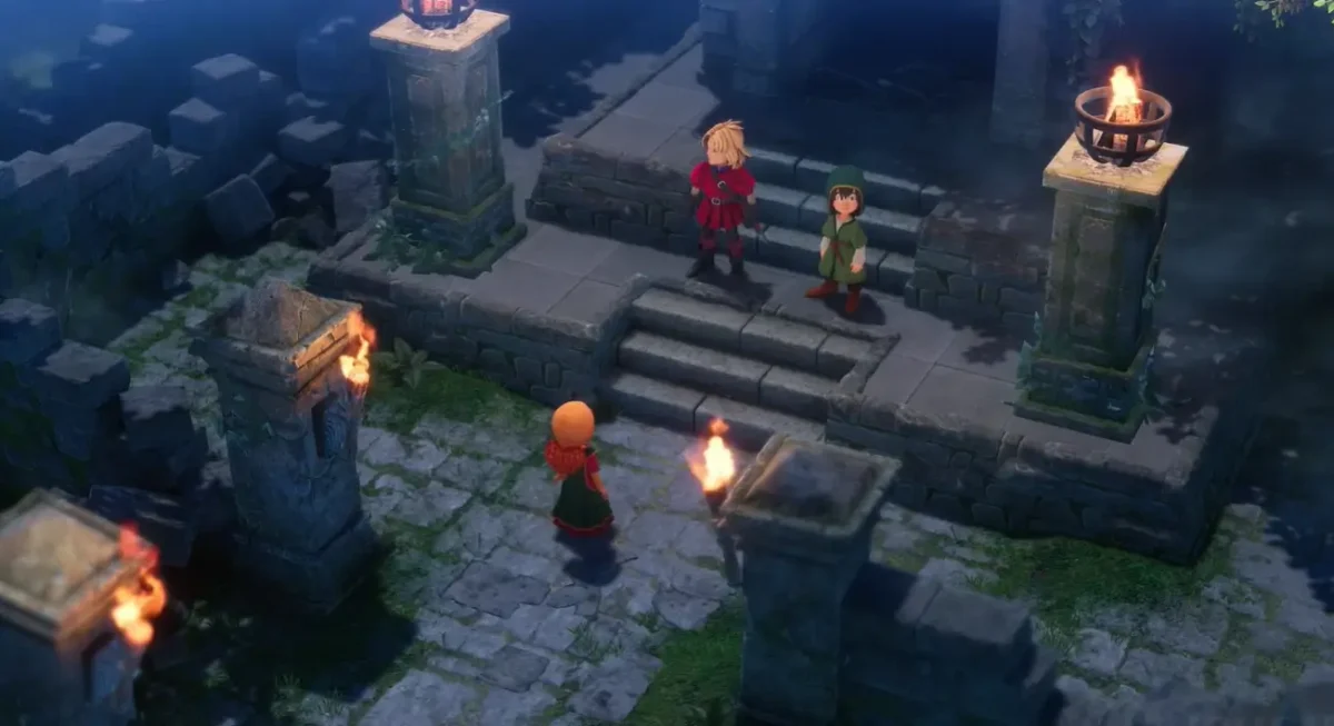 Cenário do jogo DRAGON QUEST VII Reimagined