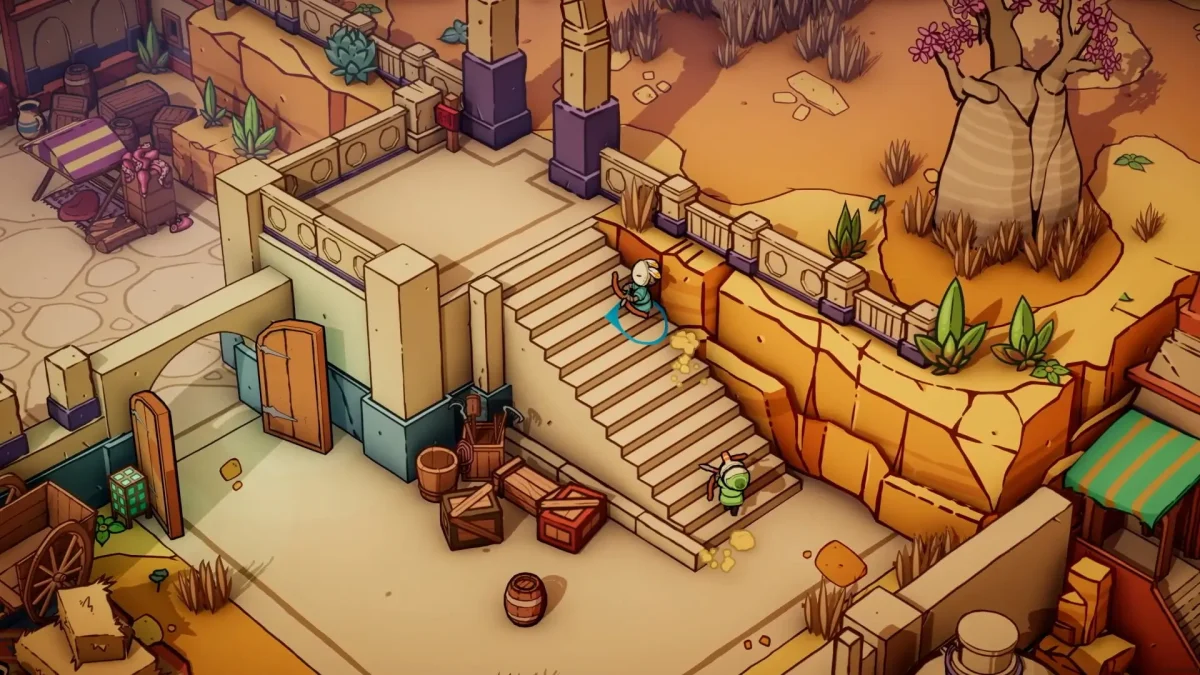 DuneCrawl cenário do jogo em ação