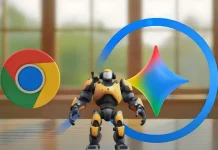 Imagem demonstra a criação de um mundo virtual em tempo real pelo Google Genie a partir de comandos de texto.