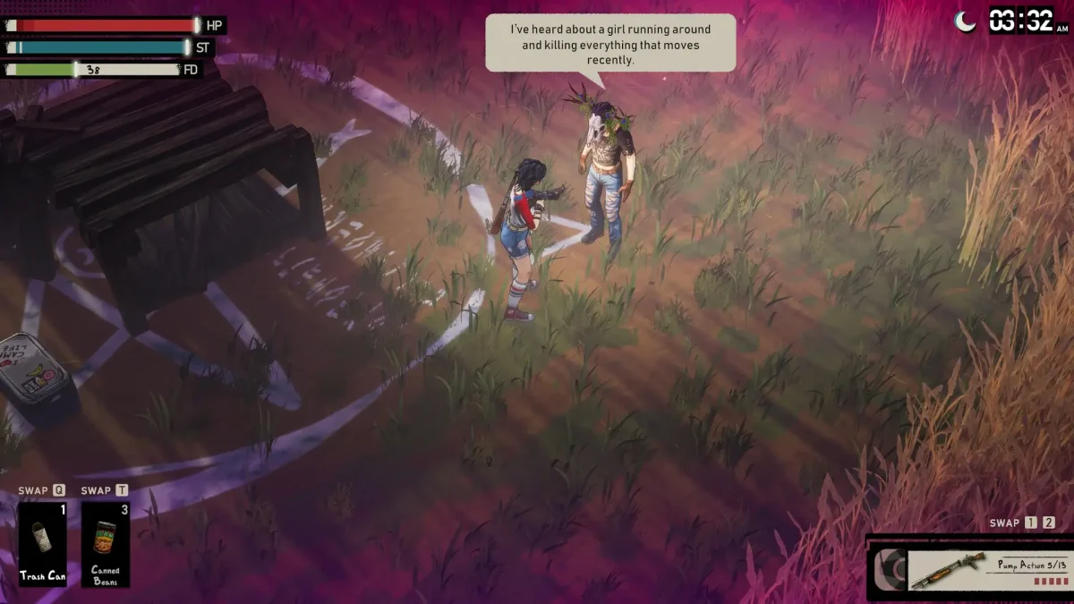 I Hate This Place conversa entre protagonsita Elena com NPC do jogo