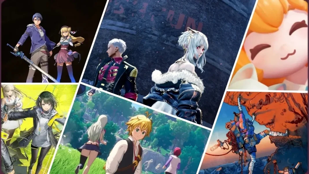 Arte ilustrativa com destaque para lançamentos de jogos em janeiro de 2026 em diversas plataformas.