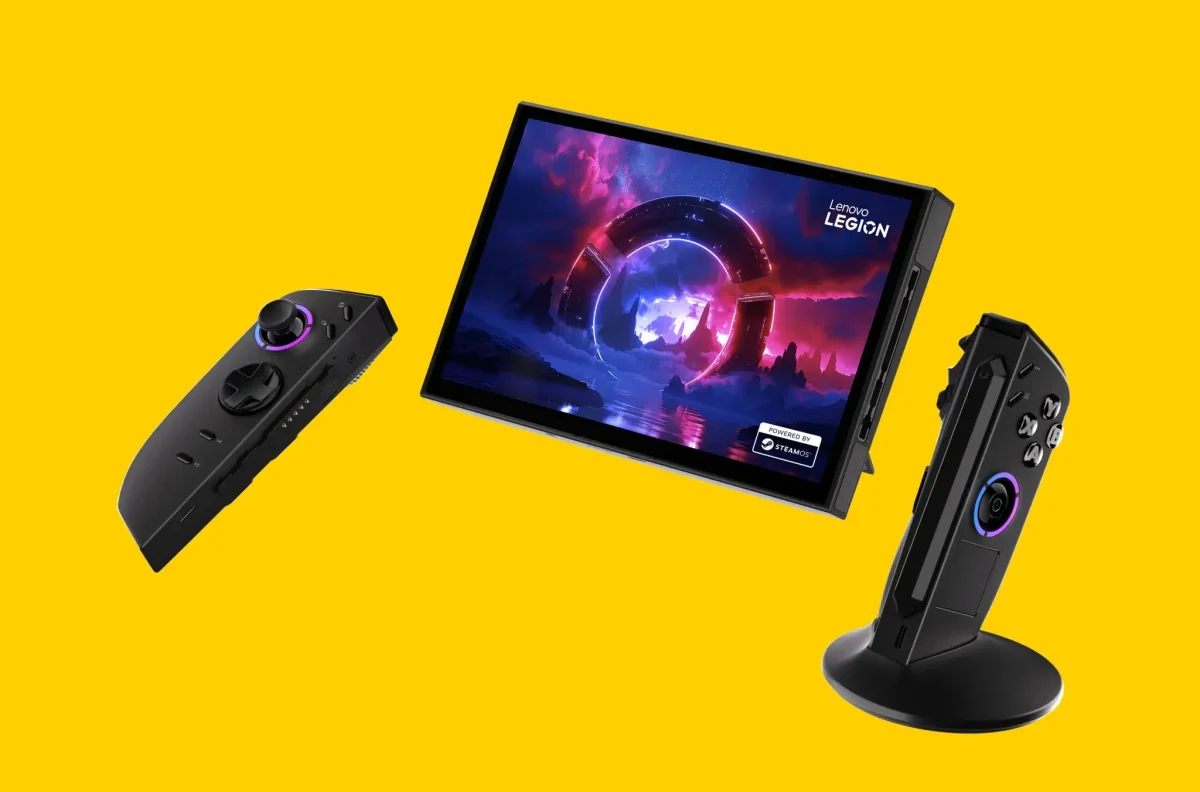 Lenovo Anuncia Legion Go 2 com SteamOS na CES 2026: Um Concorrente Direto ao Steam Deck 1 Lenovo Legion Go 2 com SteamOS mostrando os controles destacáveis separados do console