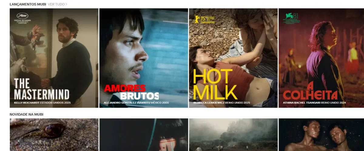 MUBI relança promoção de 3 meses por R$ 5 no Brasil por tempo limitado 2 Catálogo de filmes do MUBI com curadoria especializada