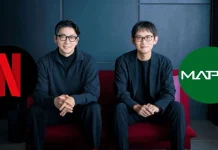 Netflix e MAPPA ampliam parceria para produção de animes Esquerda: Kazutaka Sakamoto, vice-presidente de conteúdo da Netflix; direita: Manabu Otsuka, CEO da MAPPA