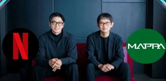 Netflix e MAPPA ampliam parceria para produção de animes Esquerda: Kazutaka Sakamoto, vice-presidente de conteúdo da Netflix; direita: Manabu Otsuka, CEO da MAPPA