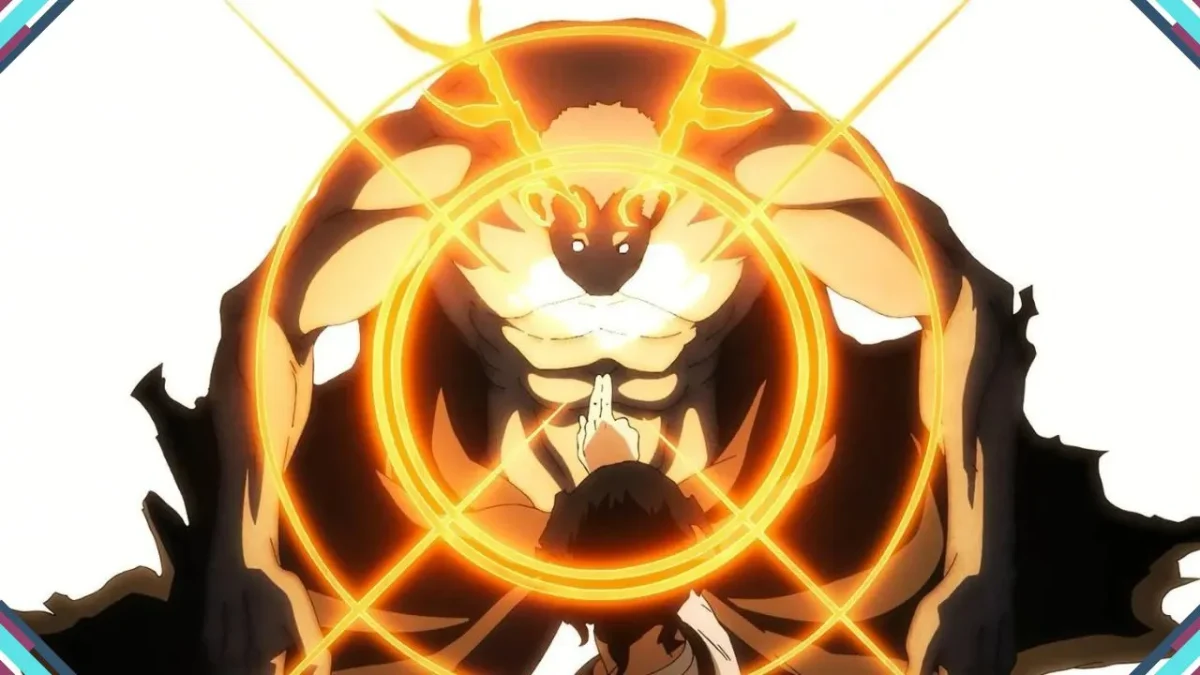 Prévia do episódio 15 da 3ª temporada do anime Fire Force, e personagem épico.