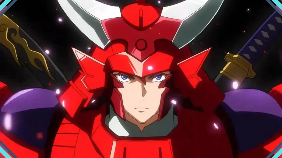 Samurai Troopers (Yoroi-Shin Den Samurai Troopers) personagem com armadura vermelha