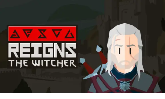 Imatem de apresentação do título oficial do jog Reigns: The Witcher