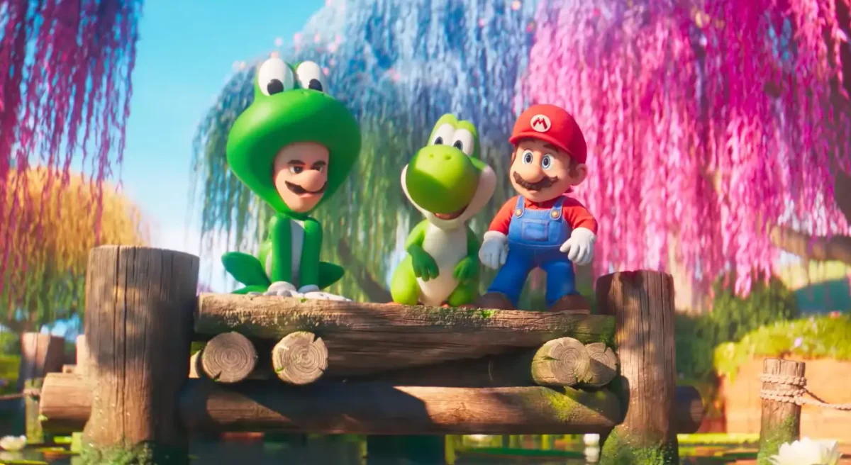 Super Mario Galaxy: O Filme, personagens, Luigi, Yoshi e Mario