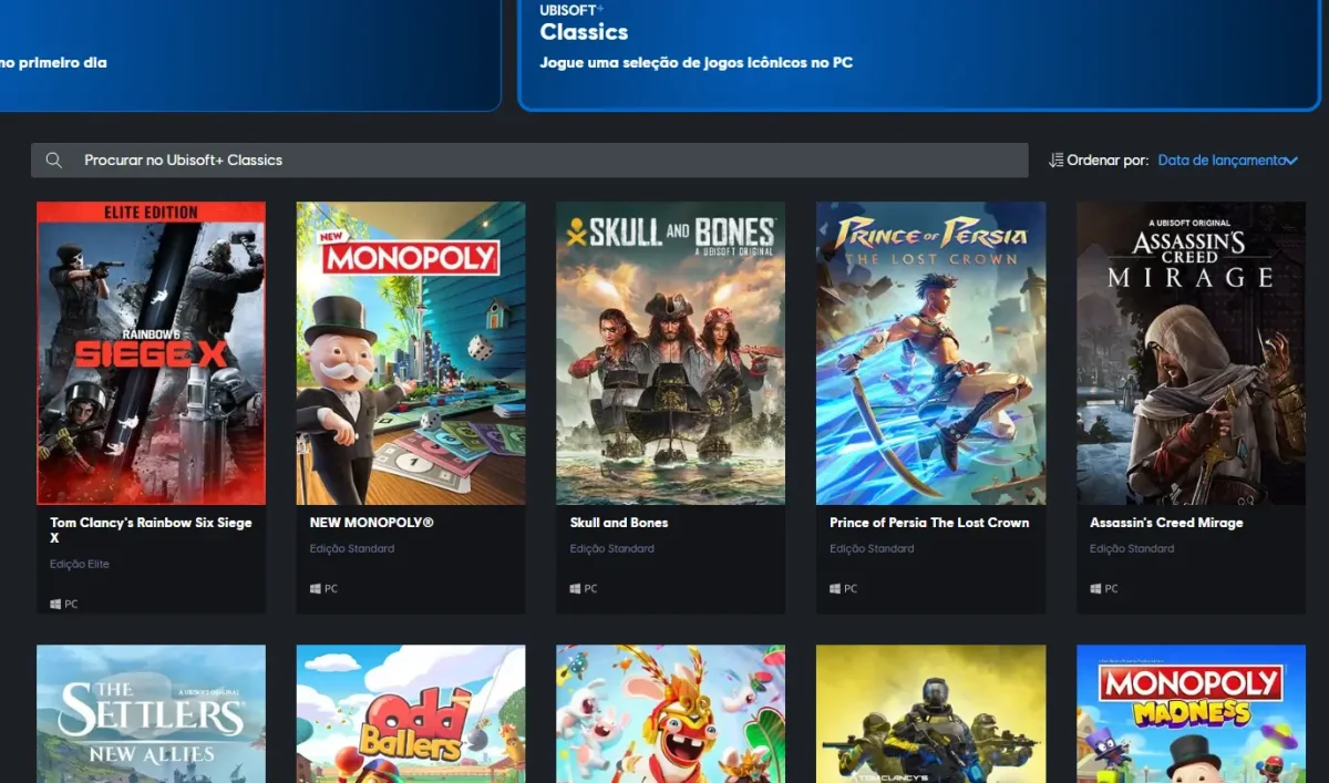 ubisoft classics jogos 5 mes janeiro 2026