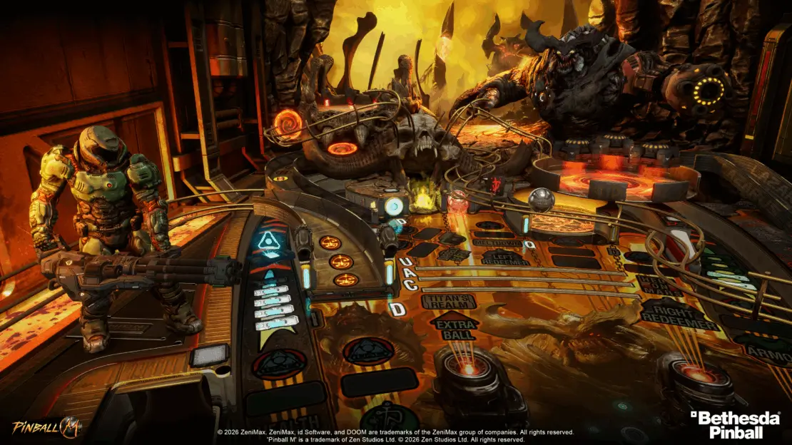 DOOM Pinball mesa