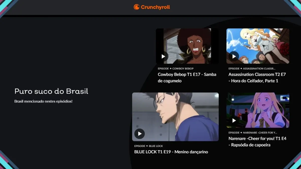 Crunchyroll lança “Bloquinho da Crunchyroll” com coleção temática de animes para o Carnaval
