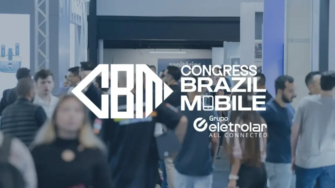 Logo do Congress Brazil Mobile & Expo 2026 com arte oficial do evento de mobilidade digital realizado no Distrito Anhembi em São Paulo