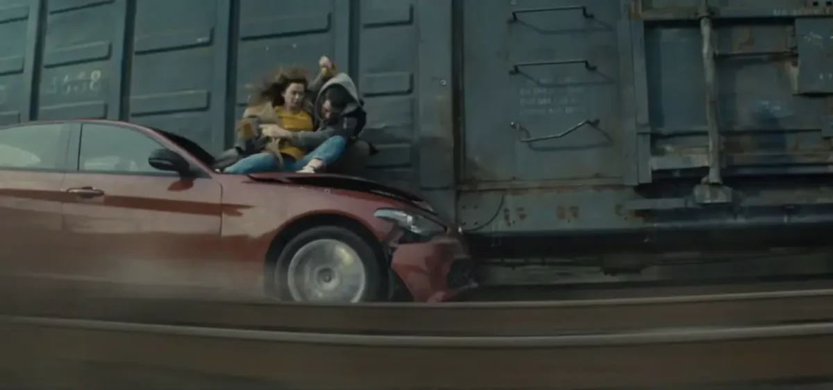 Dia D cena de ação dos personagens