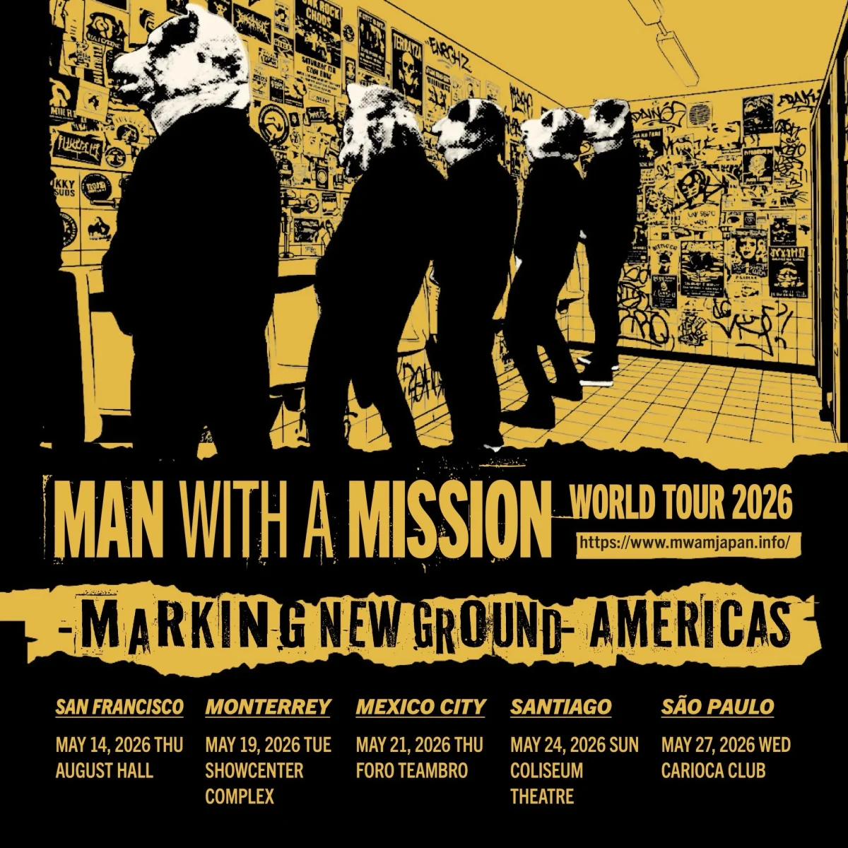 MAN WITH A MISSION anuncia show no Brasil 2 MAN WITH A MISSION anuncia show no Brasil