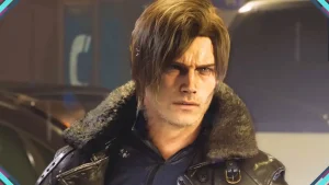 Imagem de Leon em Resident Evil Requiem, título lançado em fevereiro de 2026 para PC, PlayStation e Xbox.