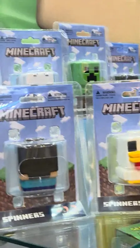Spinners e Squish de Sonic, Minecraft, Poppy Playtime chegam ao Brasil pela DC Toys & Geeks 5 Spinner de Minecraft com personagem Steve