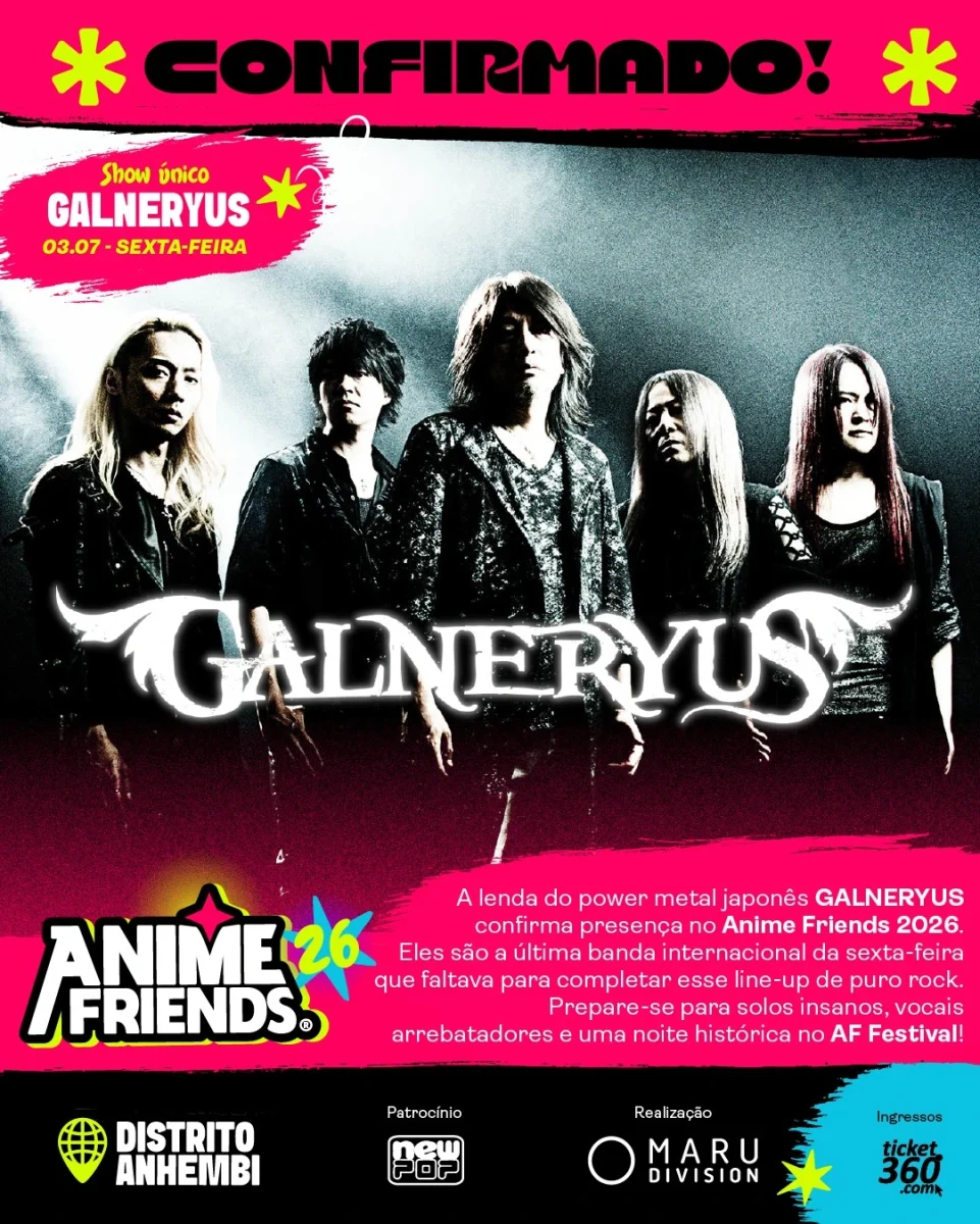 GALNERYUS é confirmada no Anime Friends 2026 1 GALNERYUS é confirmada no Anime Friends
