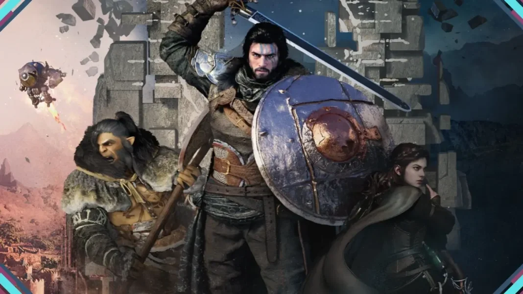 Personagens de Crimson Desert em cena do jogo com suporte ao AMD FSR 4.1