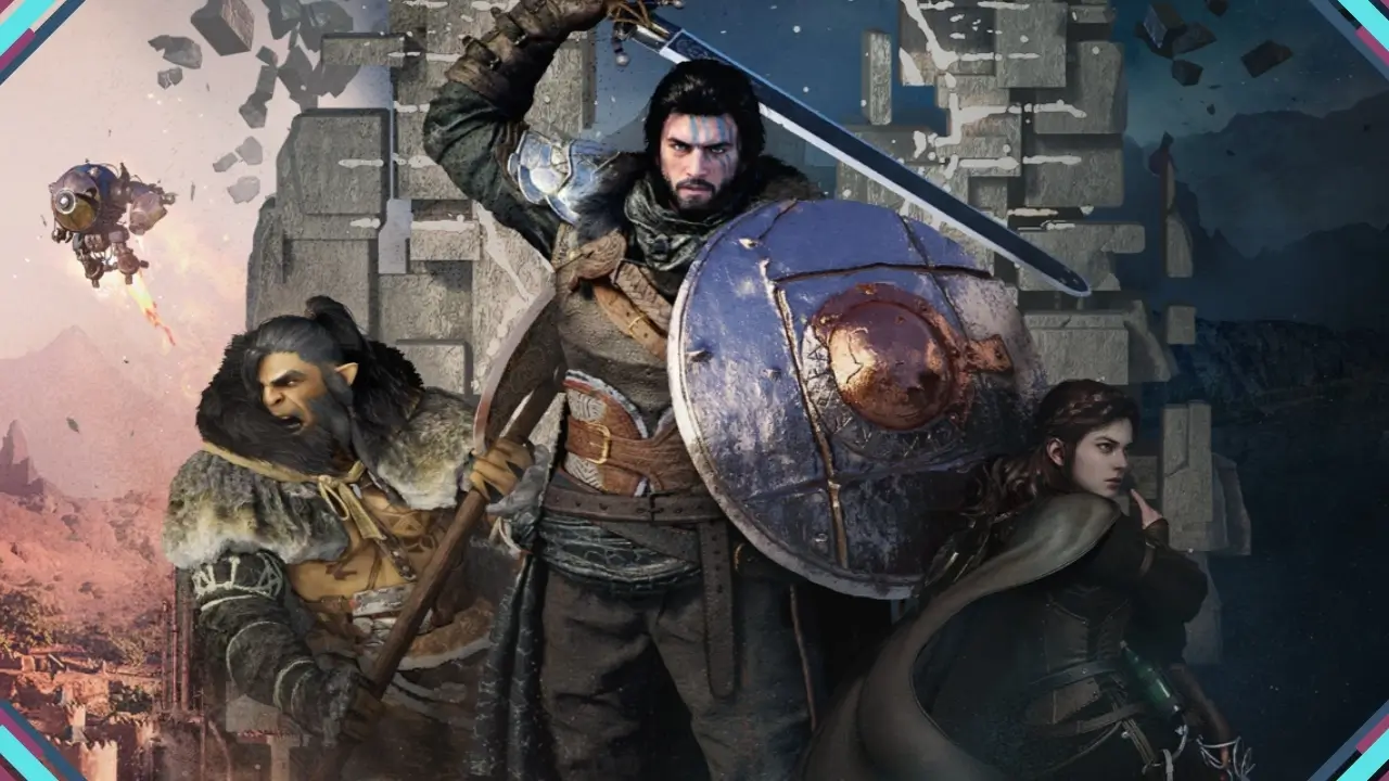 Personagens de Crimson Desert em cena do jogo com suporte ao AMD FSR 4.1