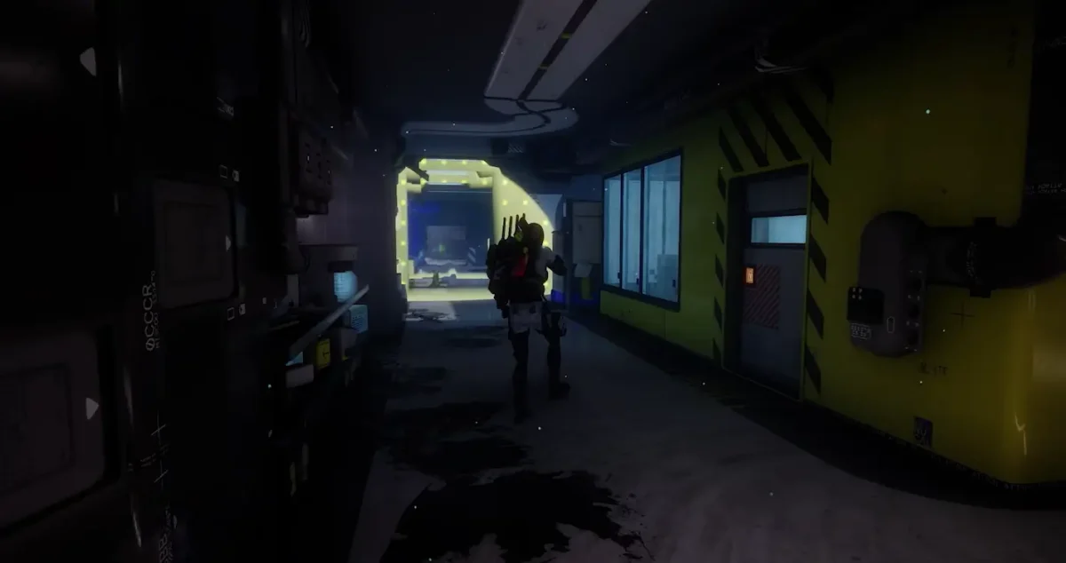 Equipe de jogadores em missão cooperativa no mapa de Marathon