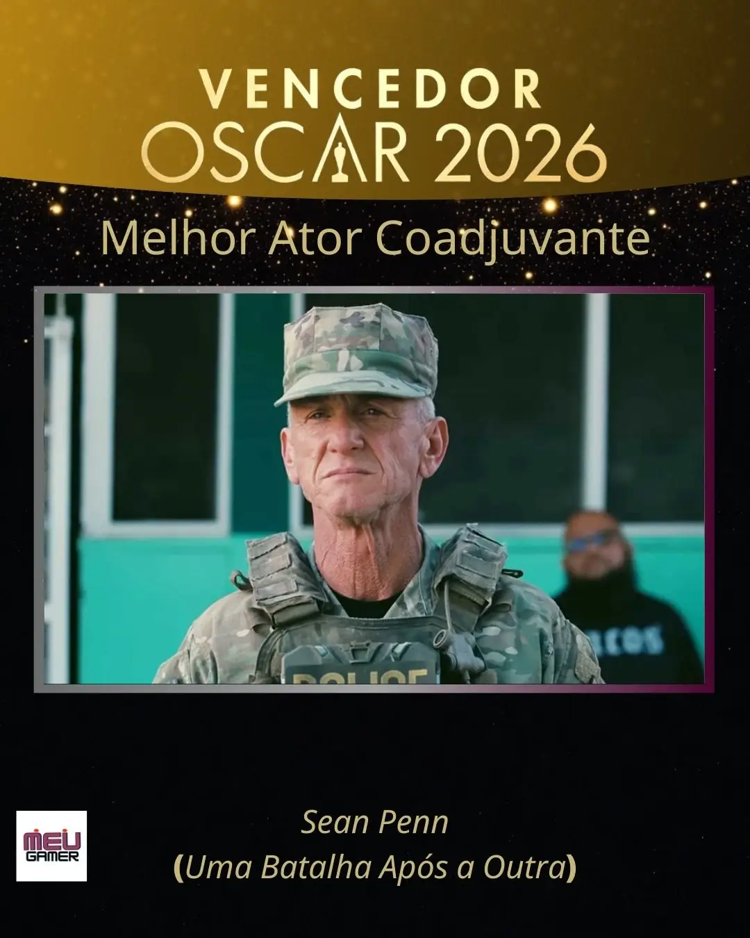Melhor Ator Coadjuvante- Sean Penn - Oscar 2026