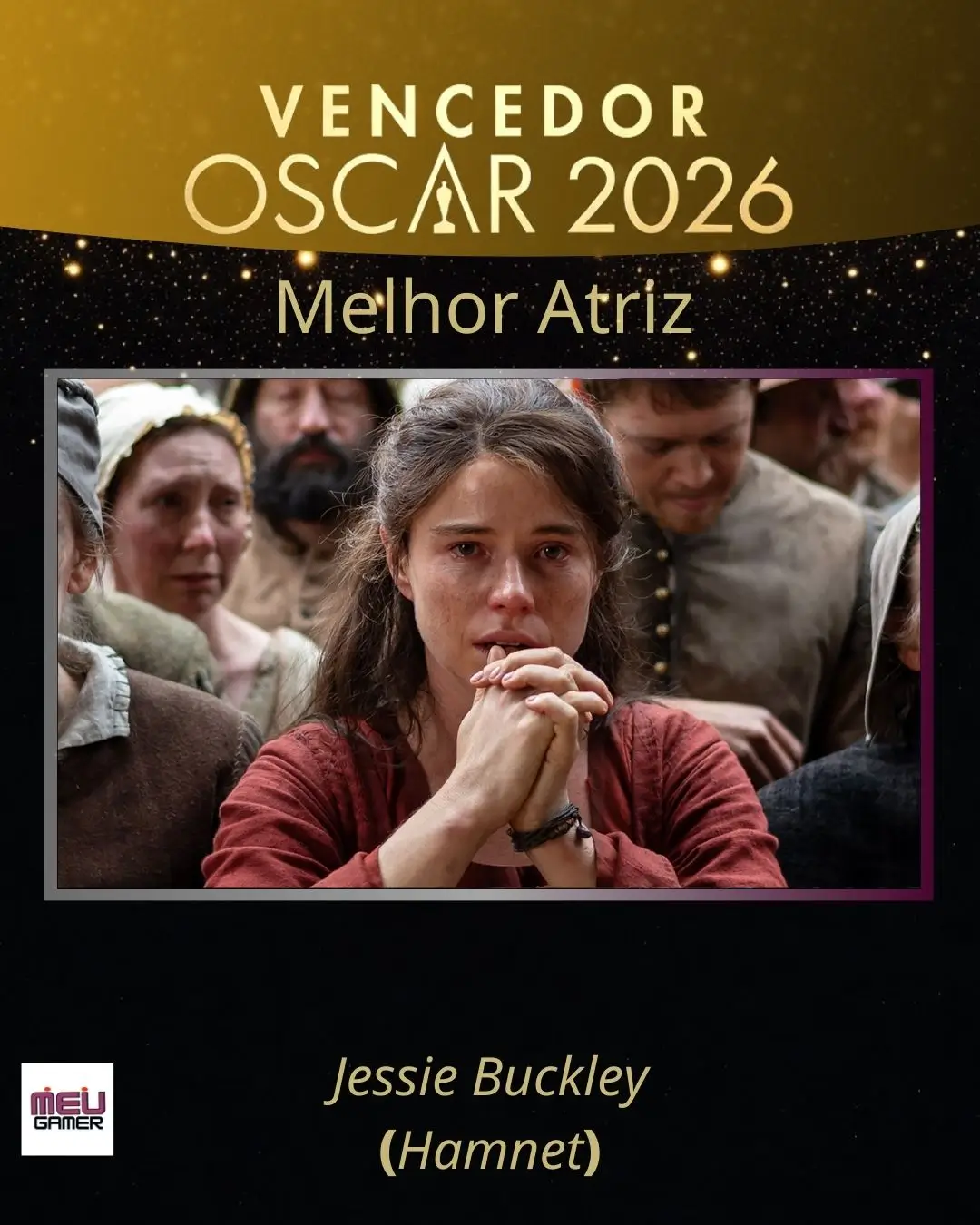 Melhor Atriz  - Jessie Buckley (Hamnet: A Vida Antes de Hamlet) - Oscar 2026