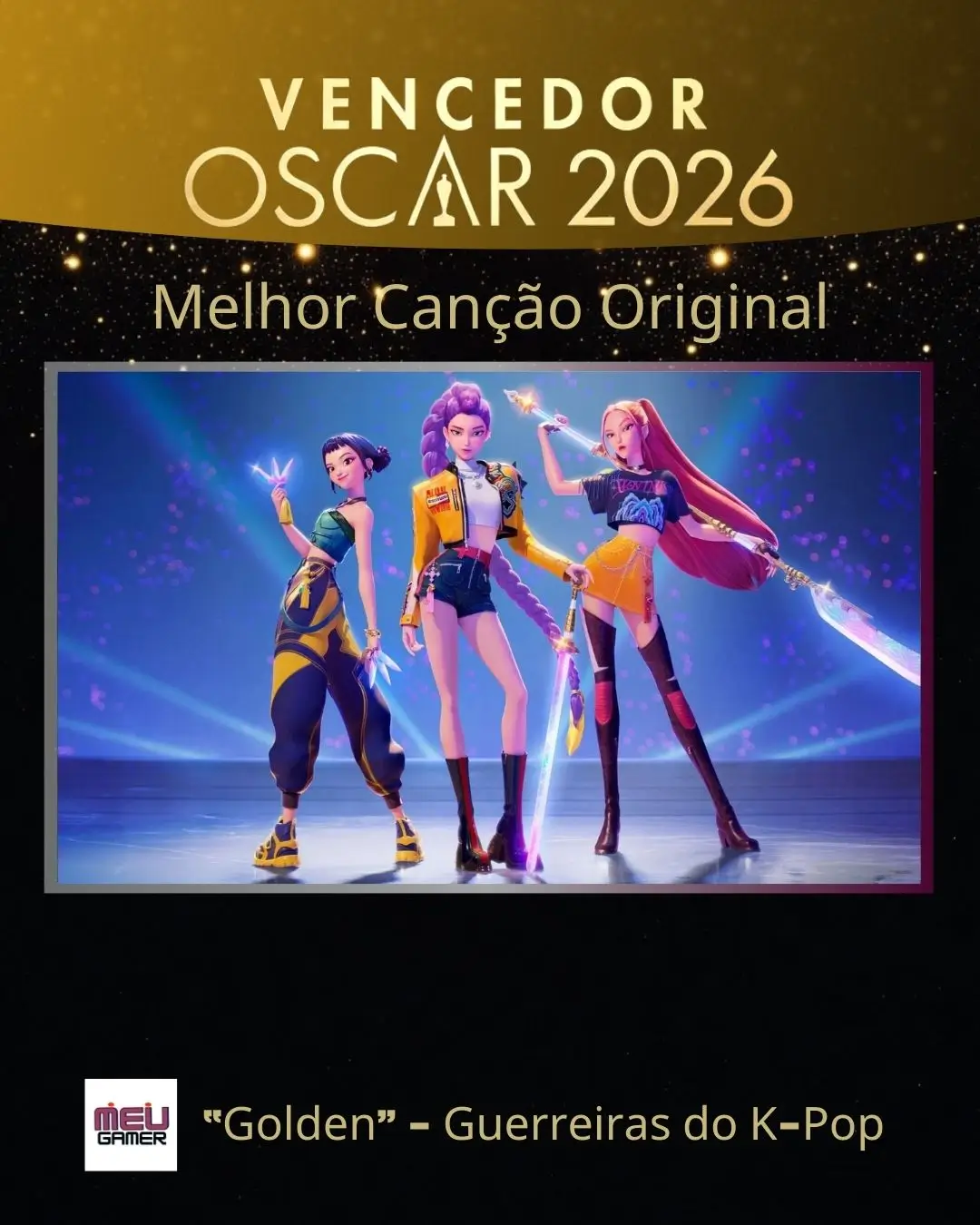 Melhor Canção Original - Golden - Guerreiras do K-pop - Oscar 2026