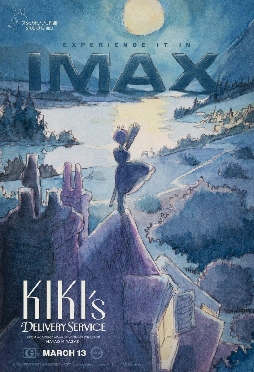 O Serviço de Entregas da Kiki retorna aos cinemas brasileiros em versão IMAX