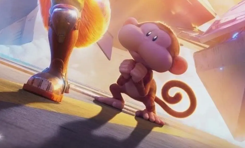 Ukiki personagem de destaque em Super Mario Galaxy: O Filme