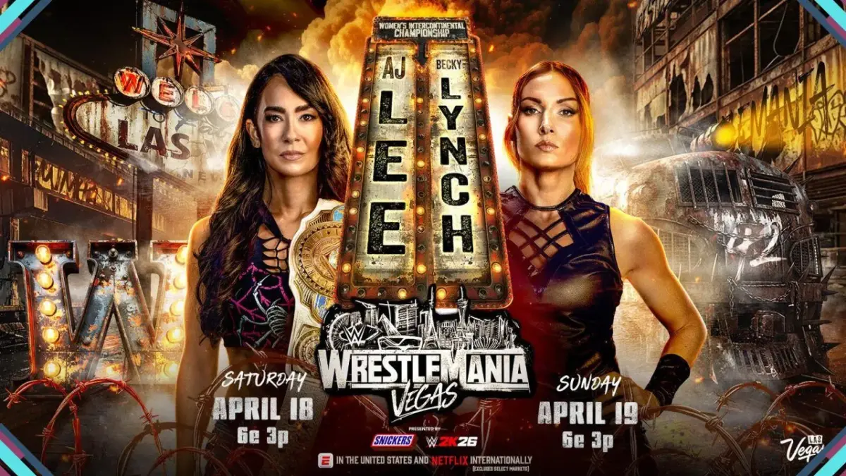 Análises e resultados da WWE WrestleMania 42 - Noite 1 4 WWE Women’s Intercontinental Champion AJ Lee (c) vs Becky Lynch
