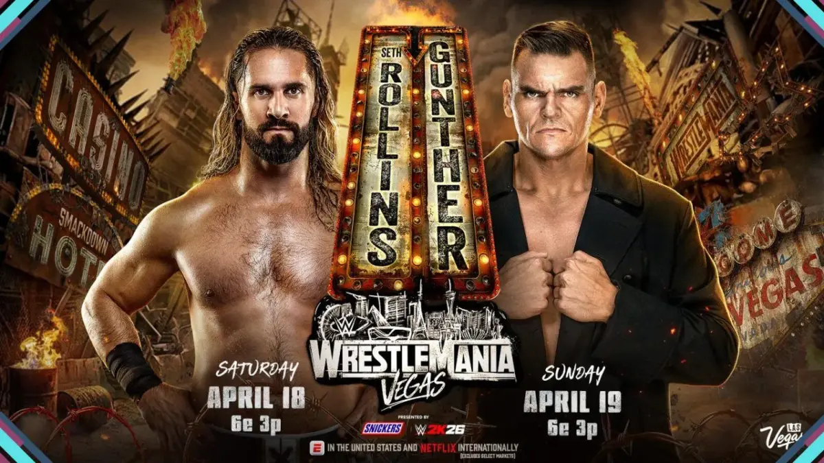 Análises e resultados da WWE WrestleMania 42 - Noite 1 5 Seth Rollins vs Gunther