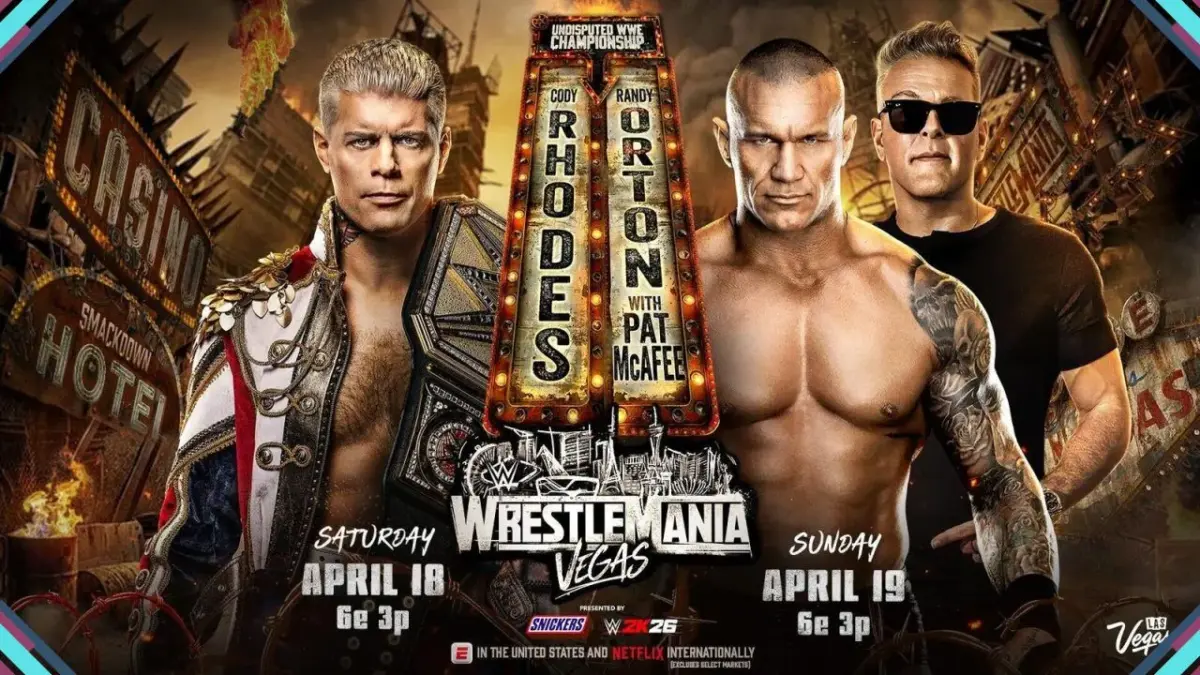 Análises e resultados da WWE WrestleMania 42 - Noite 1 7 Cody Rhodes vs Randy Orton pelo Undisputed WWE