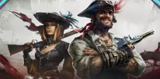 Arte promocional de Windrose com dois personagens piratas armados posando, disponível no acesso antecipado da Steam desde 14 de abril de 2026