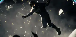 Astronauta flutuando em meio a destroços em cena de Directive 8020, jogo que exige RTX 2060 e SSD nos requisitos mínimos para PC
